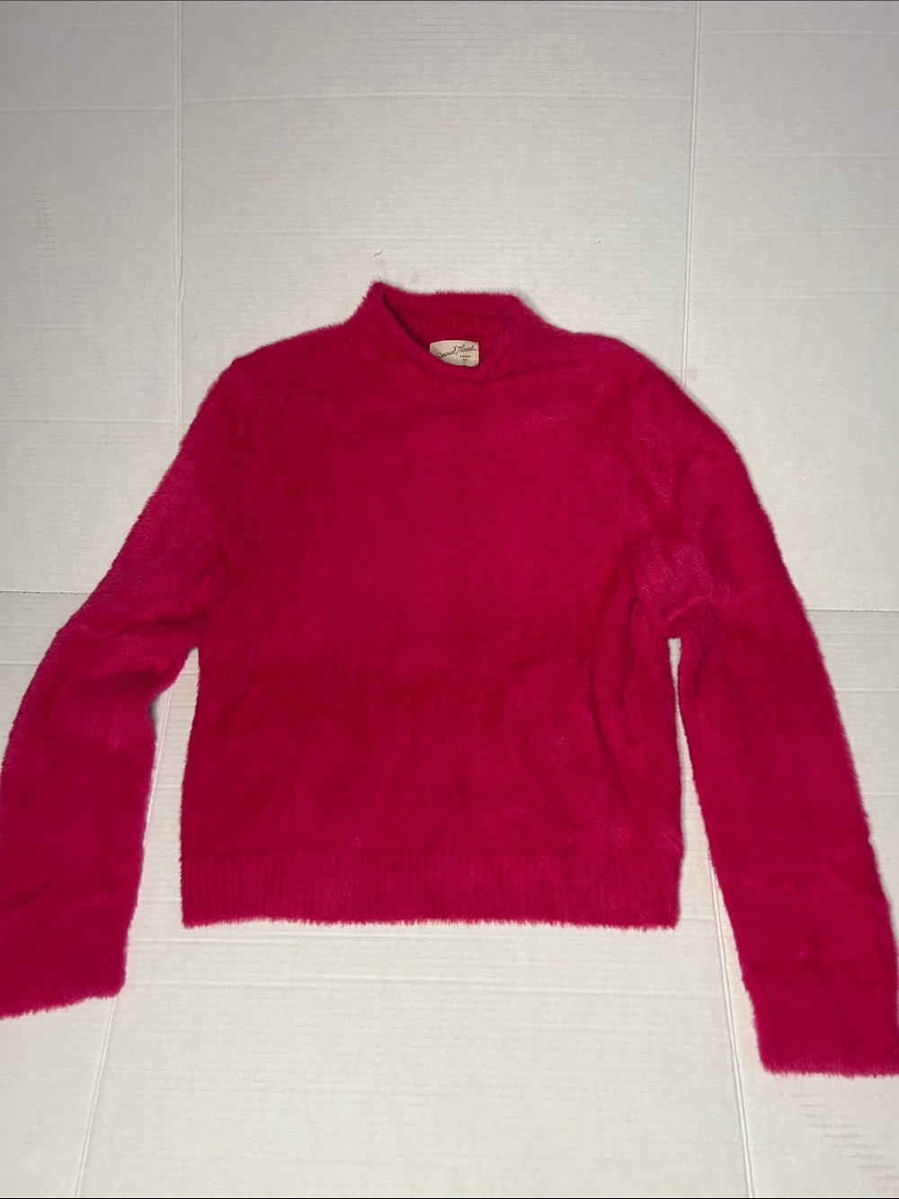 Universal Thread Size Medium fake fur feel mock/crew sweater. So cozy. Barbie